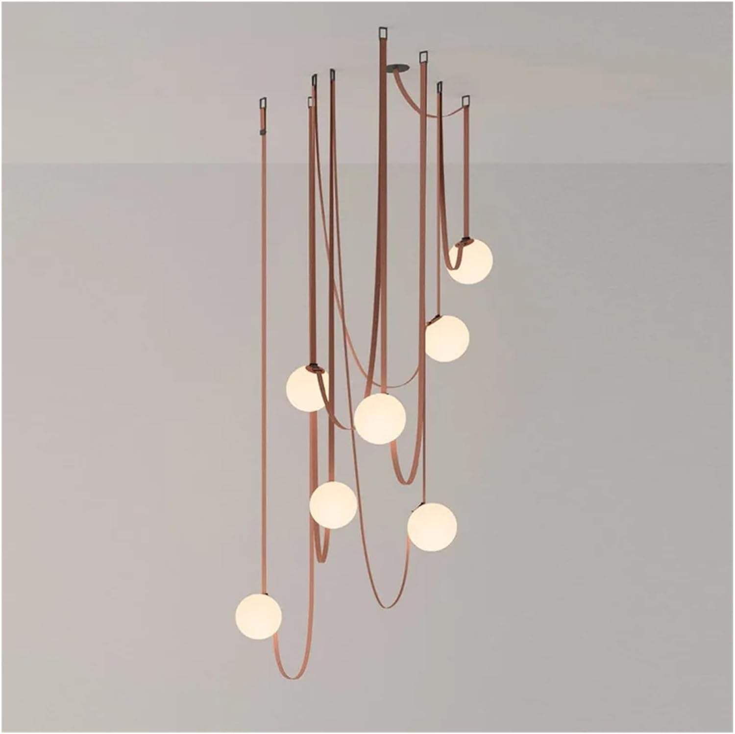 Factory Decor Fixture DIY Spider Leather Center Light Kitchen Hotel Ceiling Living Room Led Modern Chandeliers Pendant Lights