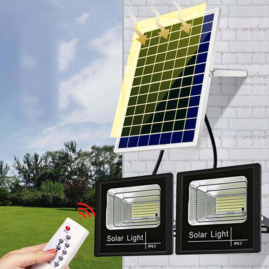 China Factory Seller Outdoor Ip67 Waterproof High Power 100W 120W 200W Solar Flood Lights Street Lamp - 图片 2