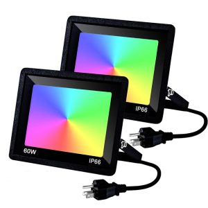 IP66 Waterproof RGBW Smart Timing Music Sync Indoor Floodlights Color Changing Led Stage Landscape Grouping Flood Lights Outdoor