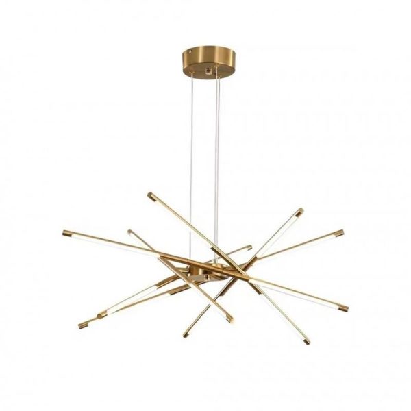 Modern Home Kitchen Golden Chandeliers Creative Acrylic Led Pendant Lights Bar Hotel Home Decorative Chandelier Hanging Lamp