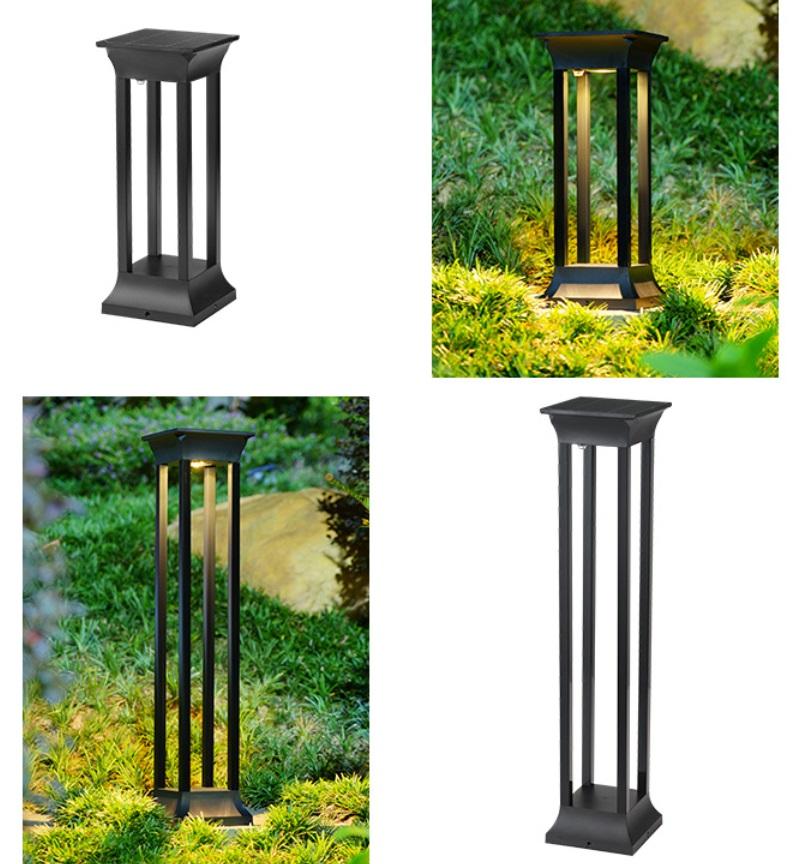 Solar Powered Outdoor Light Pathway Garden Lamp LED Bollard Yard Security Lawn Landscape Lighting Solar Pathway Lights Outdoor - 图片 2