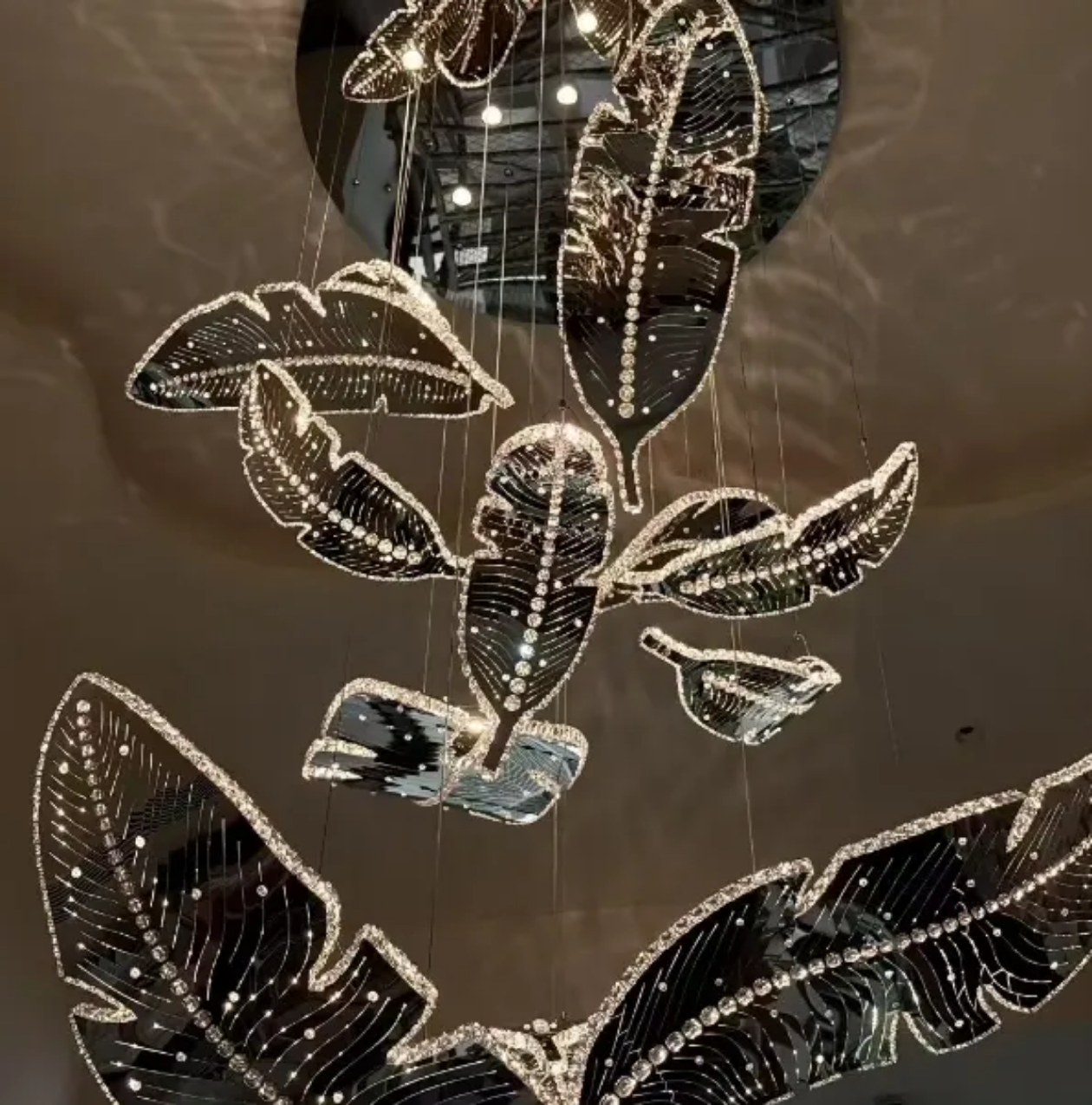 LED Chandelier Ceiling Light Luxury Dining Living Room Staircase Nordic Murano Glass Modern Crystal Chandeliers Pendant Lights - 图片 3