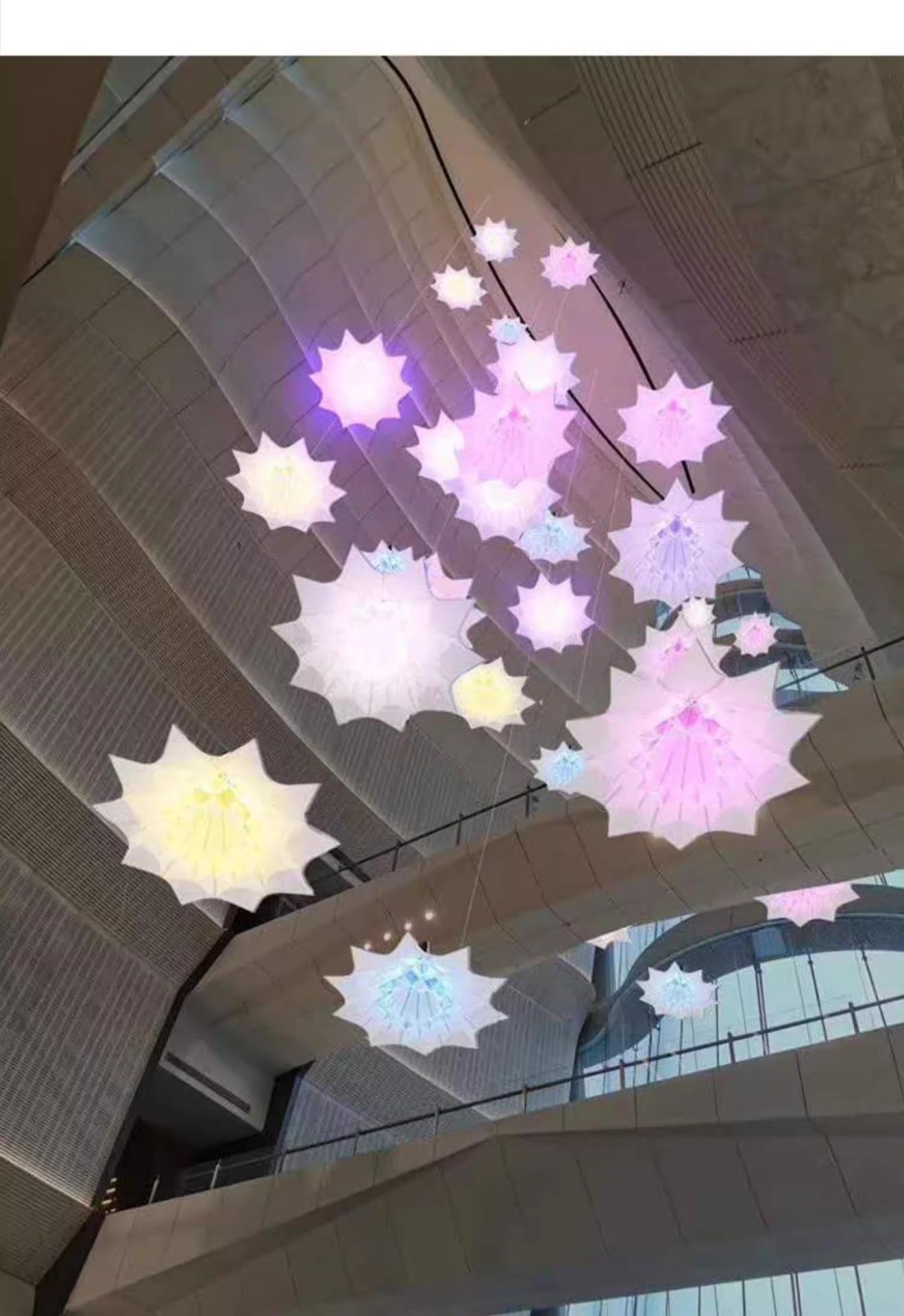 Led Flower Light Motif Lights Atmosphere Lotus Flower Lamp Stage Creative Decors Art Lighting Dynamic Art Deco Chandelier Lamp - 图片 5