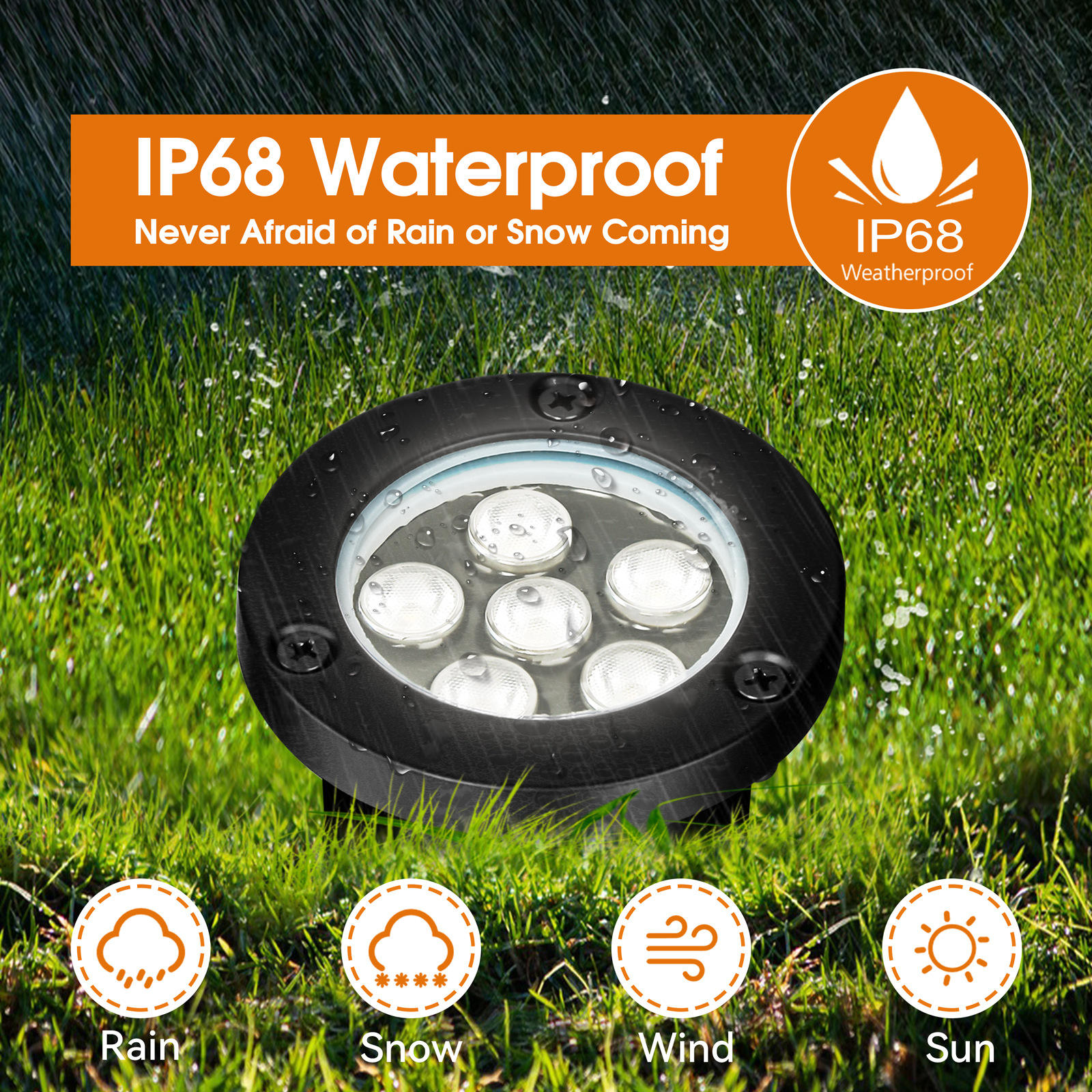 Outdoor Underground Lights Landscape Well Uplight IP67 Linkable Recessed Floor Step Deck Pathway Garden in Ground Led Light - 图片 4