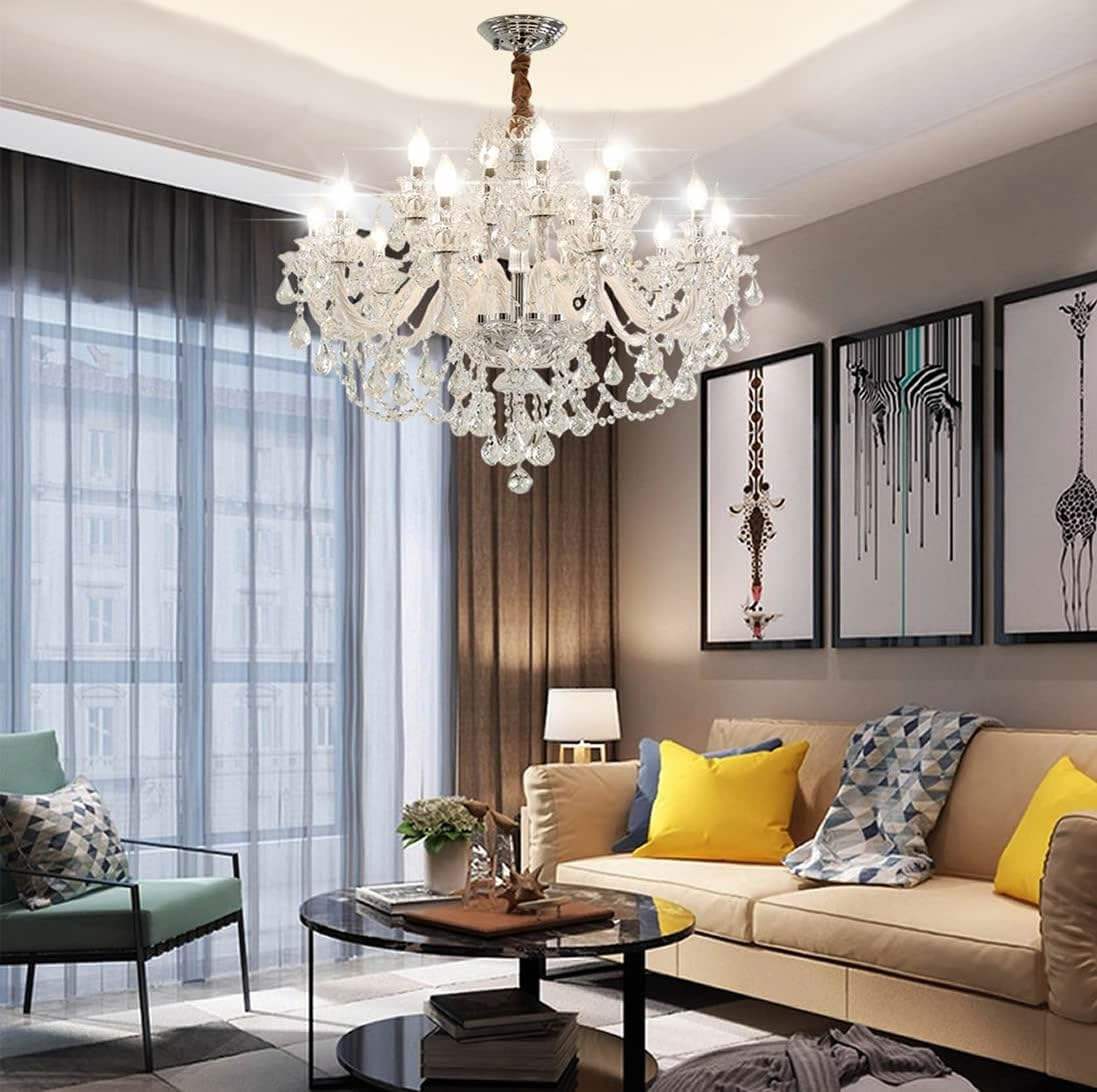 OEM Bedroom Dining Room Living Room Lights Ceiling Lighting Wedding Chandeliers Pendant Lights Hanging Modern Crystal Chandelier - 图片 4