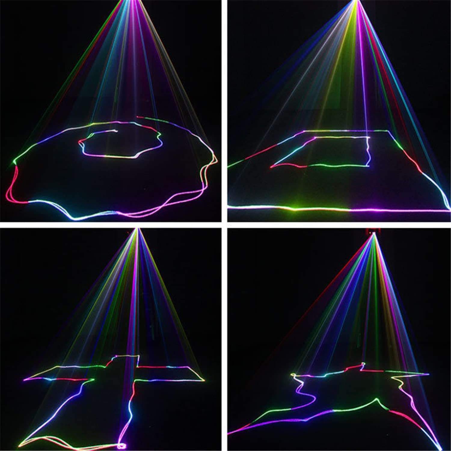 DJ Laser Party Lights 3D Animation RGB Lazer Stage Lighting DMX 512 Music Sound Disco Projector Nightclub Wedding Lasers Light - 图片 2