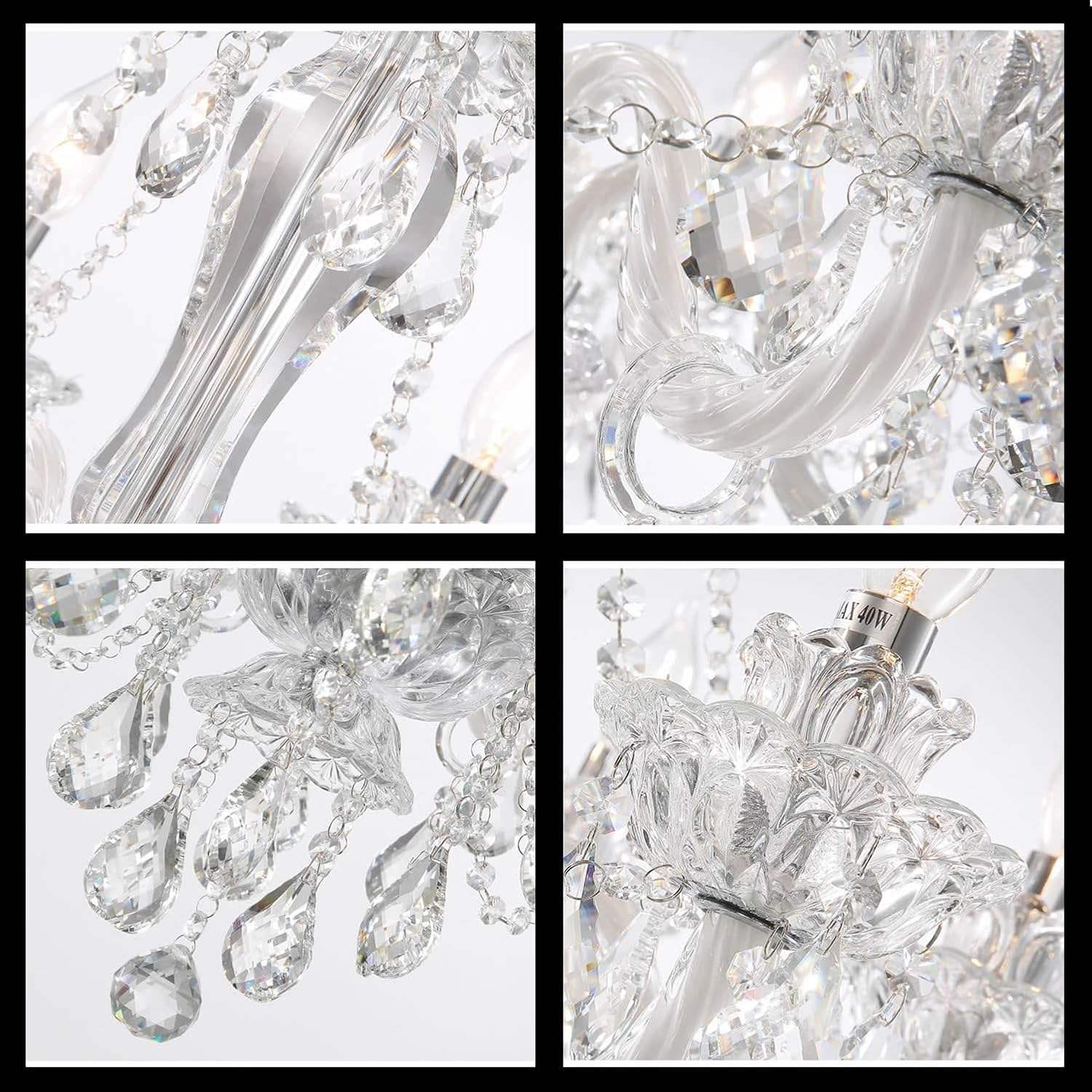 OEM Bedroom Dining Room Living Room Lights Ceiling Lighting Wedding Chandeliers Pendant Lights Hanging Modern Crystal Chandelier - 图片 5