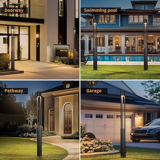 OEM ODM Street Lights Outdoor Post Light Bollard Walkway Yard Road Landscape Decoration Waterproof Outdoor LED Garden Lights - 图片 5
