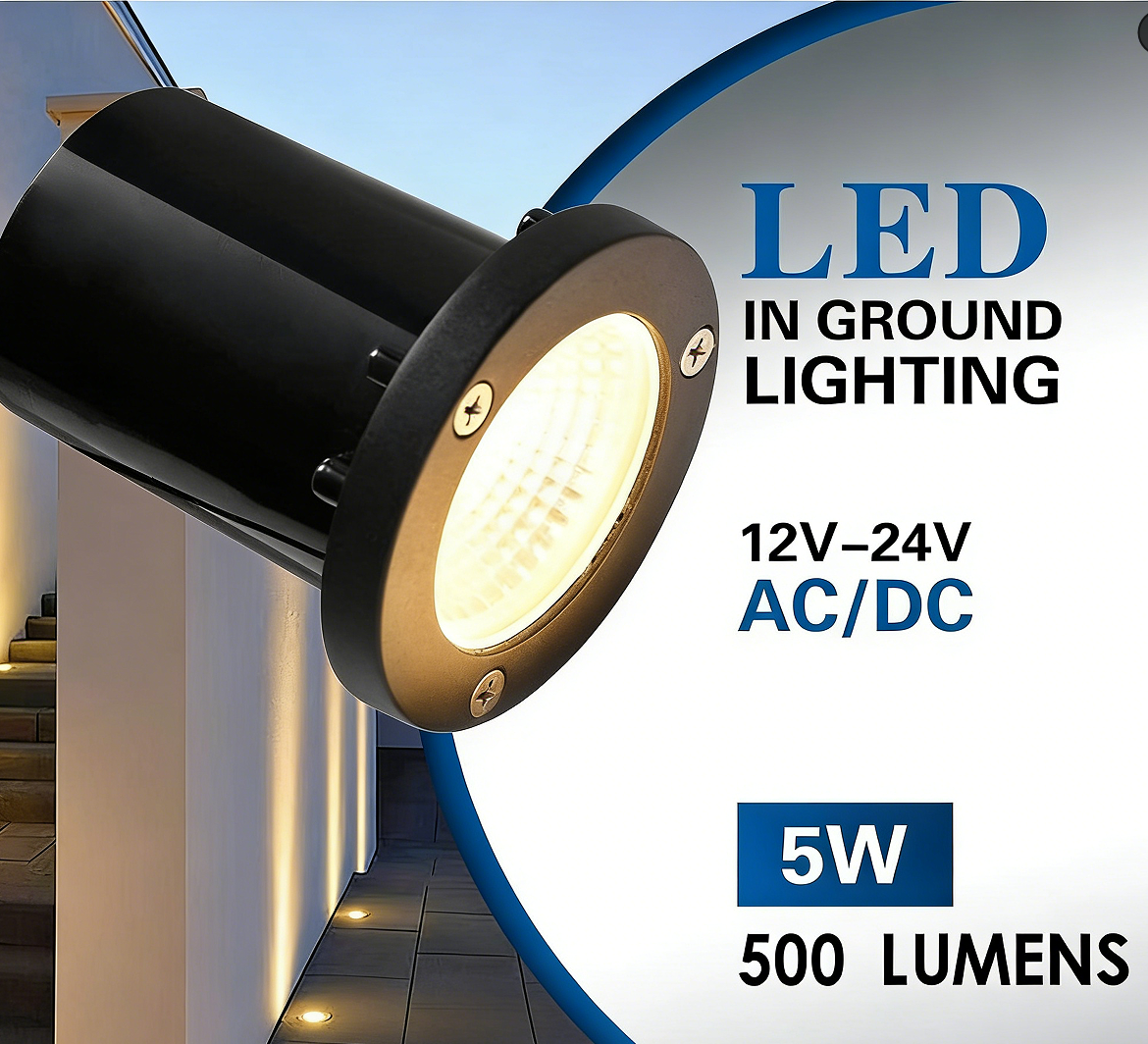 Outdoor Underground Lights Landscape Well Uplight IP67 Linkable Recessed Floor Step Deck Pathway Garden in Ground Led Light