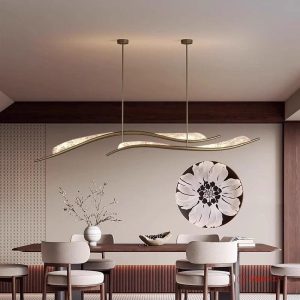 OEM Modern Brass Pendant Lights Dimmable Brass Copper Finish Kitchen Island Decor Luxury Chandelier Modern LED Pendant Light (复制)