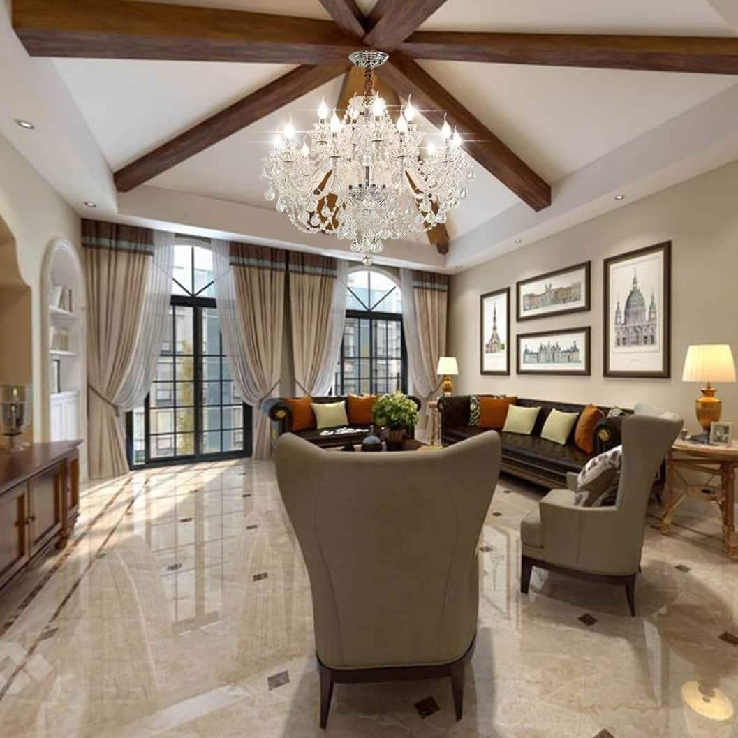 OEM Bedroom Dining Room Living Room Lights Ceiling Lighting Wedding Chandeliers Pendant Lights Hanging Modern Crystal Chandelier - 图片 3