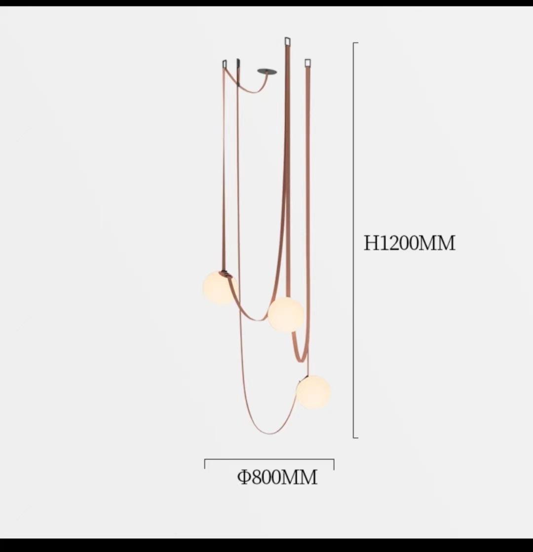 Factory Decor Fixture DIY Spider Leather Center Light Kitchen Hotel Ceiling Living Room Led Modern Chandeliers Pendant Lights - 图片 5