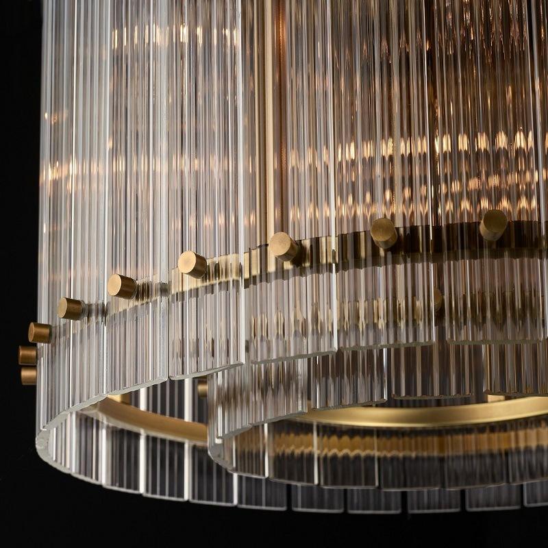 Customized OEM Villa LED Pendant Chandelier Gold Modern Ceiling Light Hotel Lobby Light Luxury Large Crystal Chandelier Lighting - 图片 2