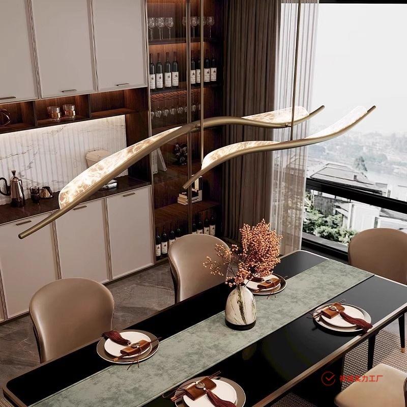 OEM Modern Brass Pendant Lights Dimmable Brass Copper Finish Kitchen Island Decor Luxury Chandelier Modern LED Pendant Light (复制) - 图片 6