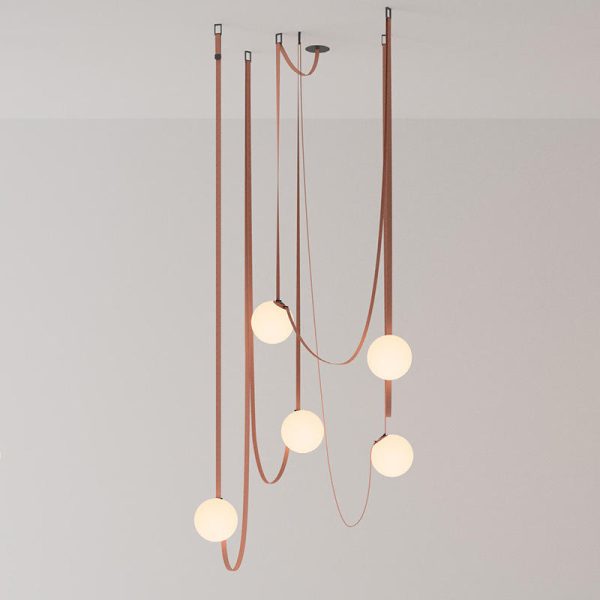 Factory Decor Fixture DIY Spider Leather Center Light Kitchen Hotel Ceiling Living Room Led Modern Chandeliers Pendant Lights - 图片 2