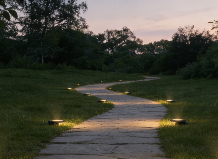 Outdoor Underground Lights Landscape Well Uplight IP67 Linkable Recessed Floor Step Deck Pathway Garden in Ground Led Light - 图片 6