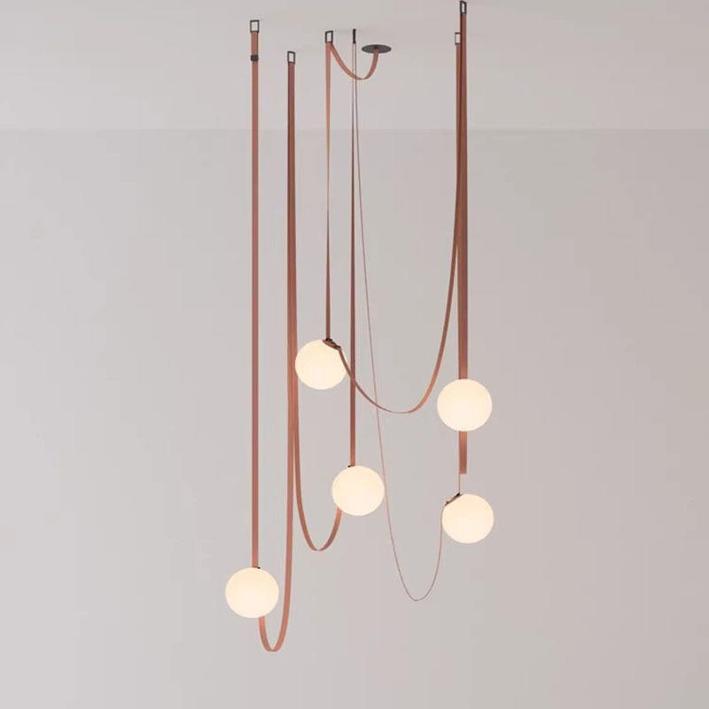 Factory Decor Fixture DIY Spider Leather Center Light Kitchen Hotel Ceiling Living Room Led Modern Chandeliers Pendant Lights - 图片 6