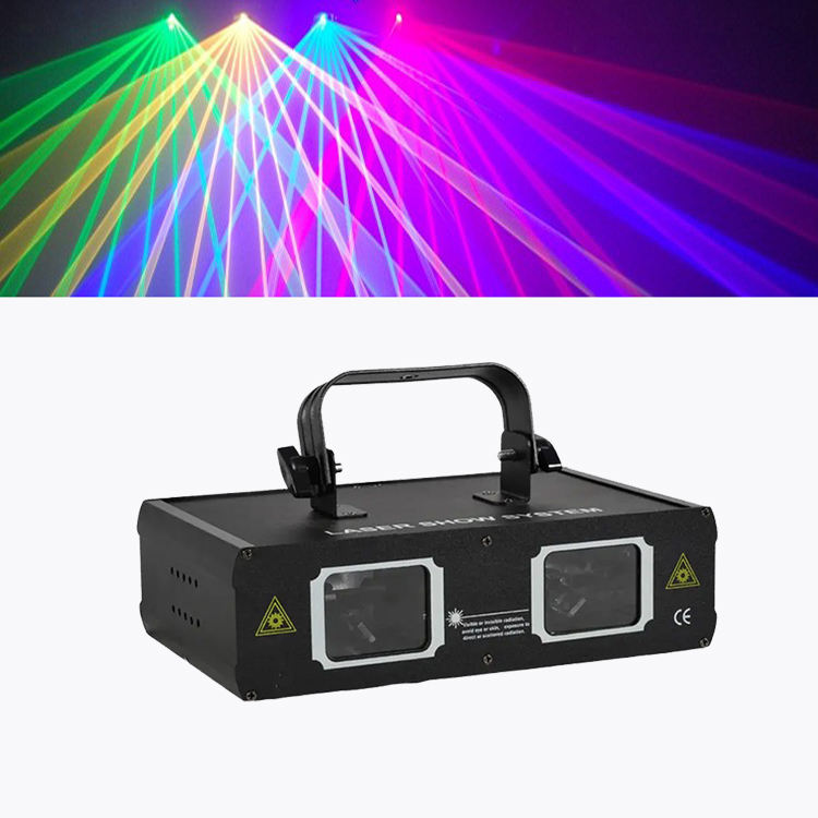 DJ Laser Party Lights 3D Animation RGB Lazer Stage Lighting DMX 512 Music Sound Disco Projector Nightclub Wedding Lasers Light - 图片 5