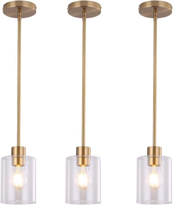 Gold Pendant Lights Adjustable Height Vintage Dome Hanging Light Fixtures Barn Dining Room Antique Brass Pendant Light Kitchen